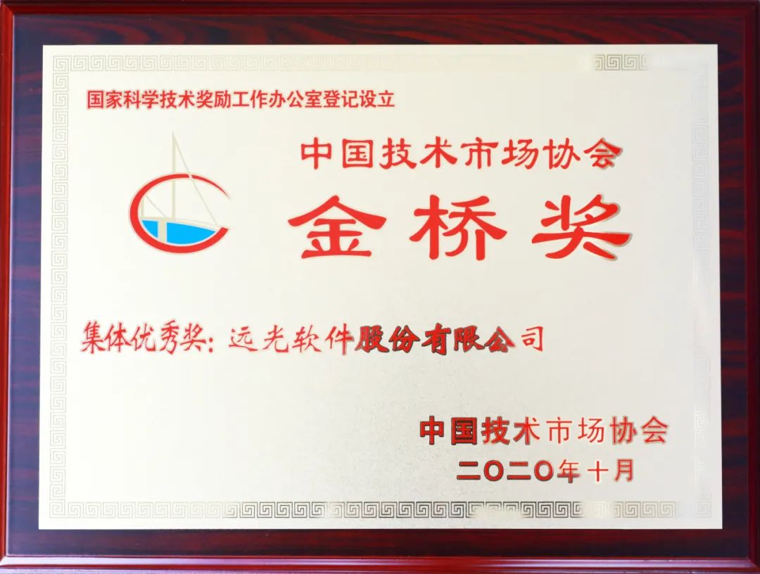 ag真人平台官方软件荣获第十届中国技术市场协会金桥奖集体优秀奖