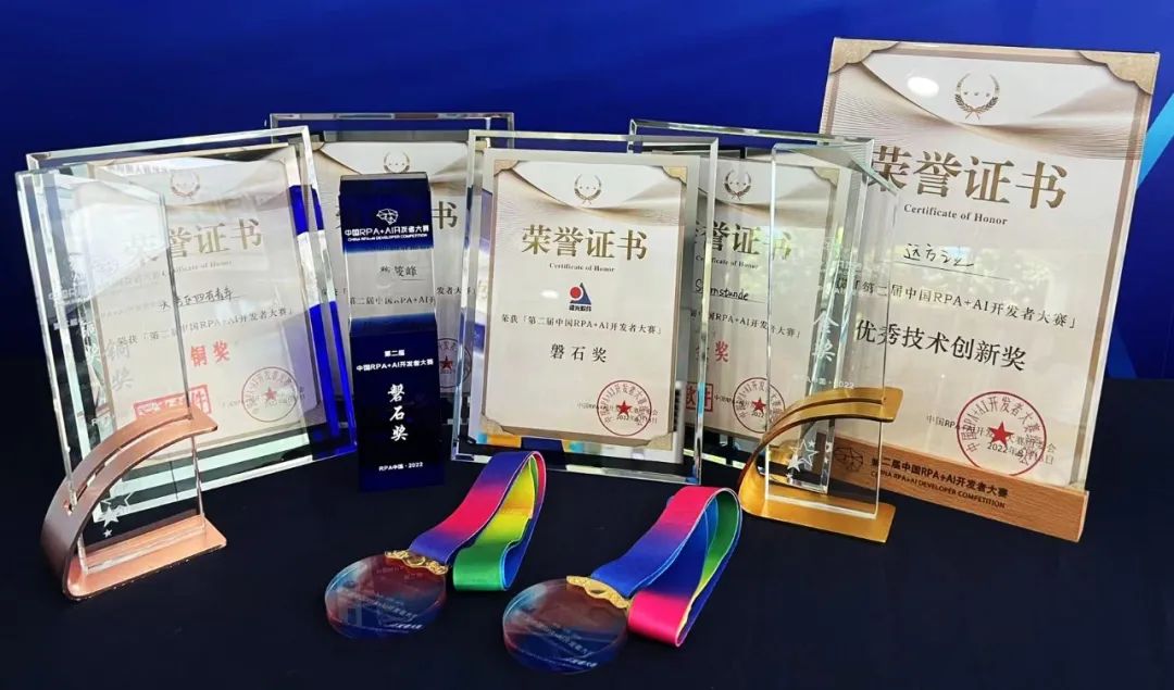 ag真人平台官方软件荣获「第二届中国RPA+AI开发者大赛」多个奖项