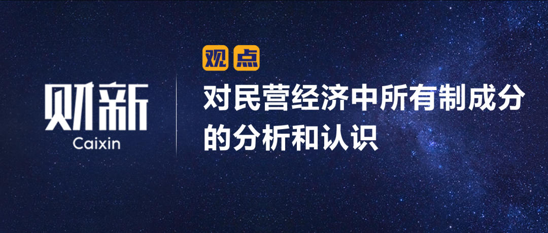 财新 | 陈利浩：对民营经济中所有制成分的分析和认识