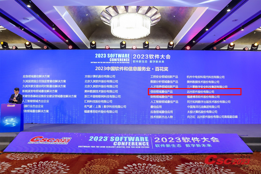 实力认证！ag真人平台官方软件斩获2023软件大会多项大奖